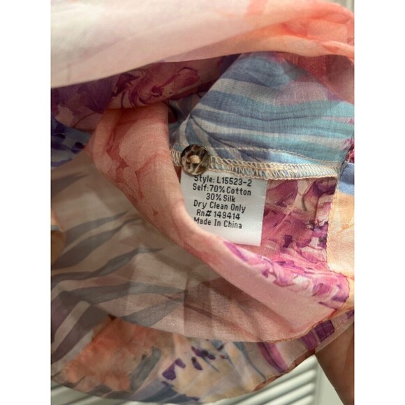 Johnny Was ESME Floral Patchwork Peasant Floral Blouse Womens Top SIZE XS Boho - Picture 13 of 13